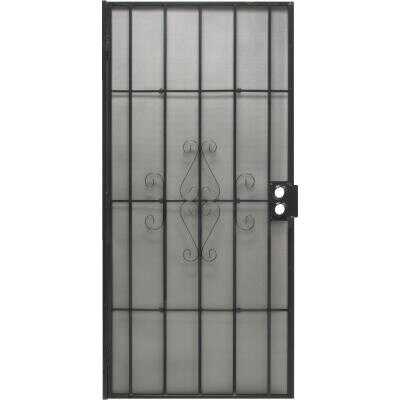 Precision Regal 36 In. W x 80 In. H Black Steel Security Door