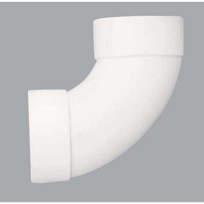 IPEX Canplas 3 In. SDR 35 90 Deg. PVC Sewer and Drain Sanitary Elbow (1/4 Bend)