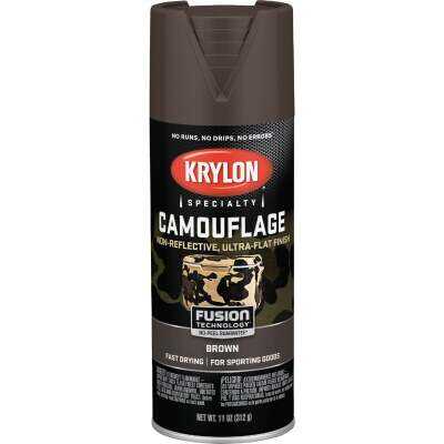 Krylon Camouflage 11 Oz. Ultra-Flat Spray Paint, Brown
